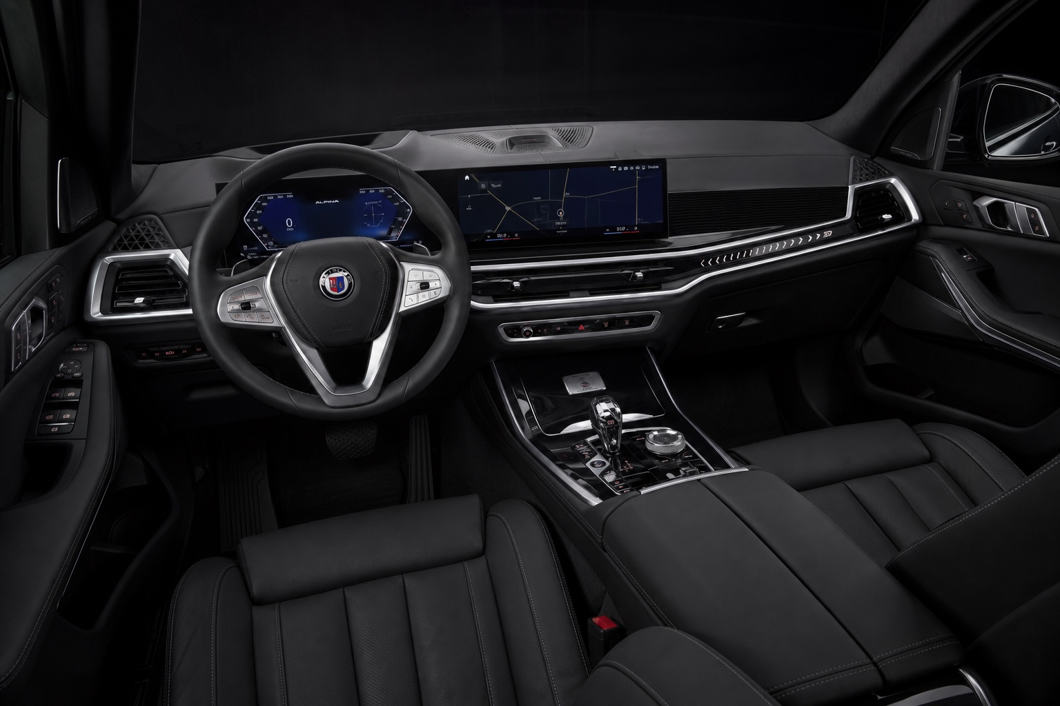 BMW ALPINA XB7 Black interior atmosphere