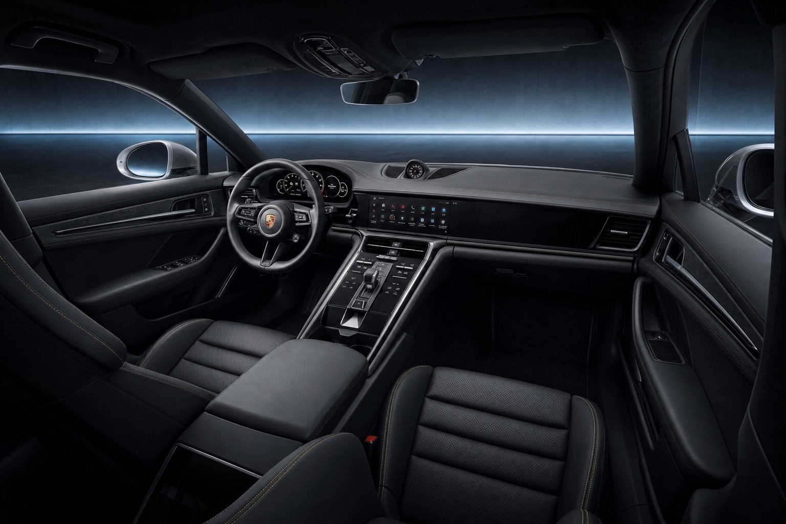 Porsche Cayenne Turbo E-Hybrid interior atmosphere
