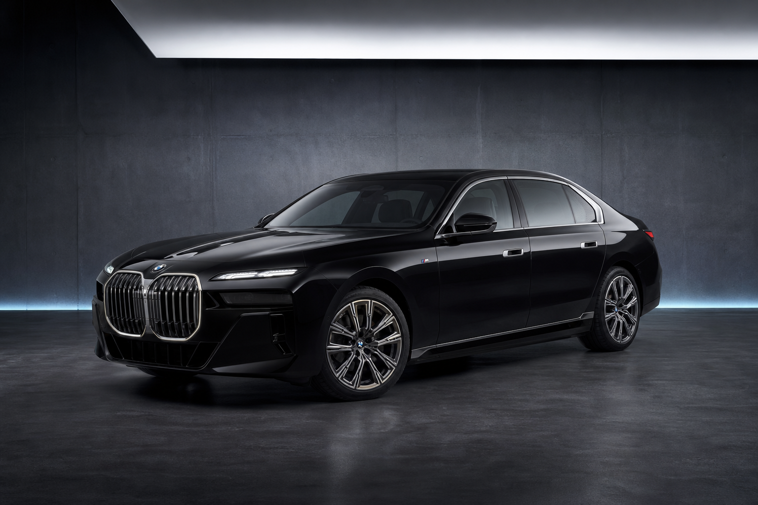 BMW 750e xDrive studio view