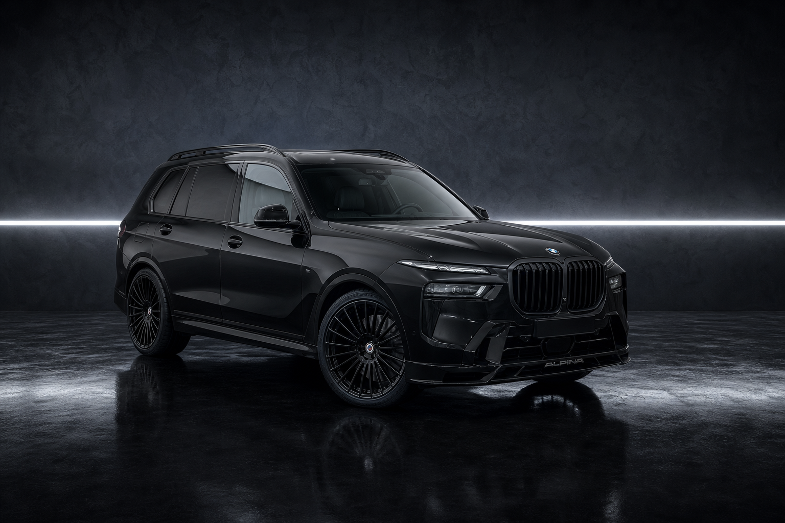 BMW ALPINA XB7 Black studio view
